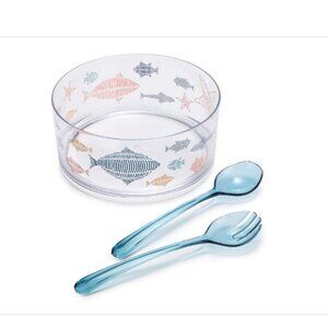The Cellar Acrylic Salad Bowl with Servers